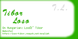 tibor loso business card